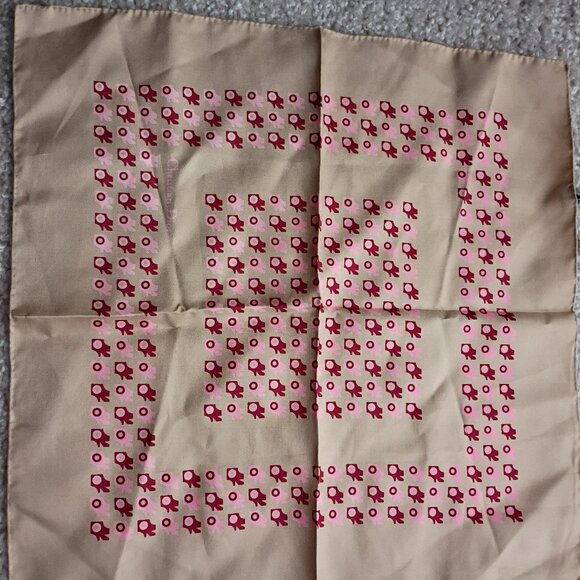 Vintage Christian Dior silk square, 12x12 - Picture 1 of 3